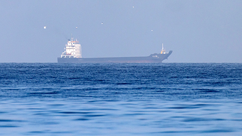 General cargoship, Ali 25, near the Strait of Hormuz in northern Ras al Khaimah, United Arab Emirates