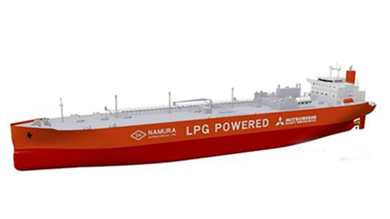 MOL LNG powered dual fuel tanker 