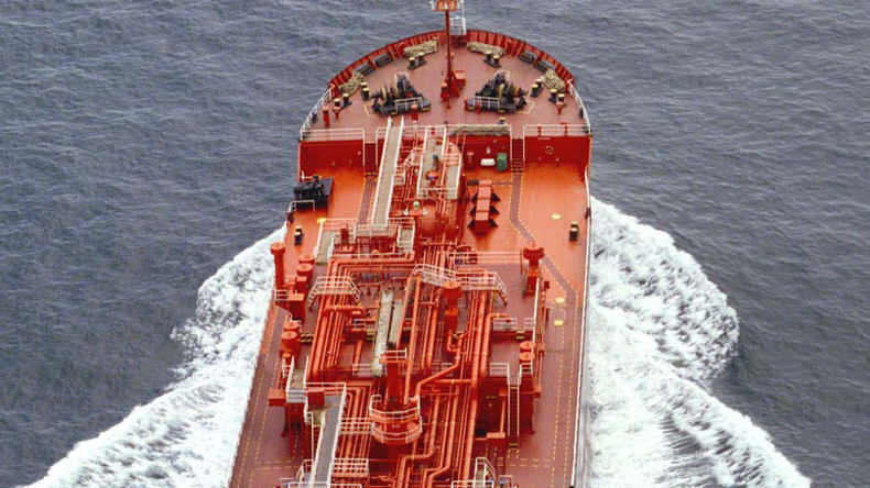 LPG carrier deck and prow
