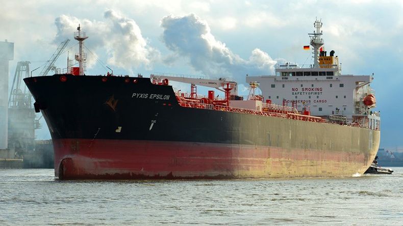 Product tanker Pyxis Epsilon at sea