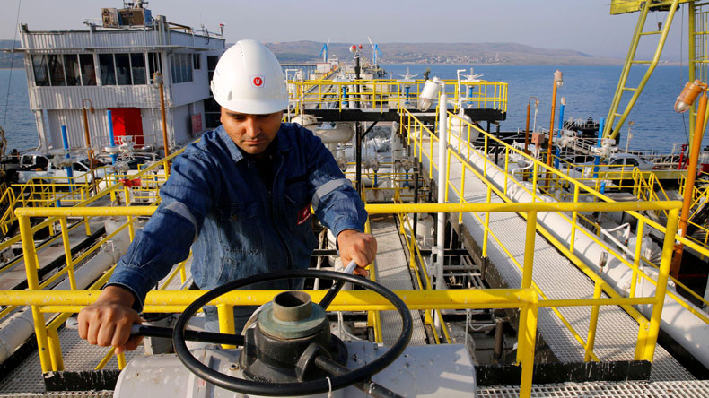 Ceyhan port, Turkey, oil pipes