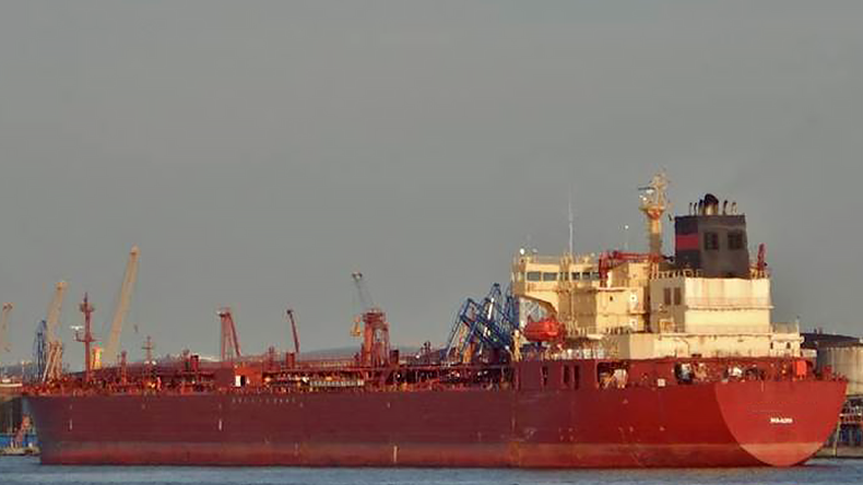 Panamax oil tanker Galatia at sea