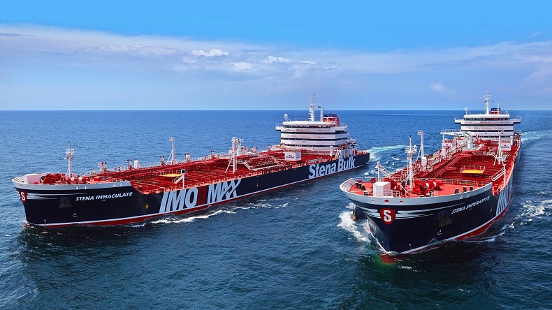 Tankers Stena Immaculate and Stena Imperative at sea