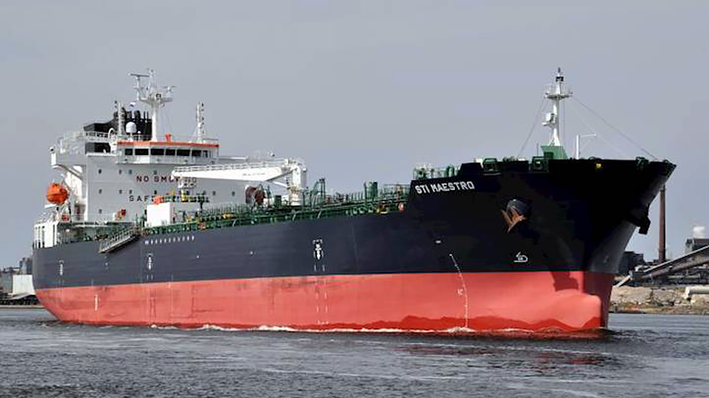 Product tanker STI Maestro at port