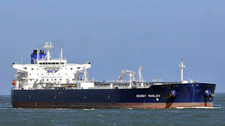 Crude oil tanker Georgy Maslov at sea
