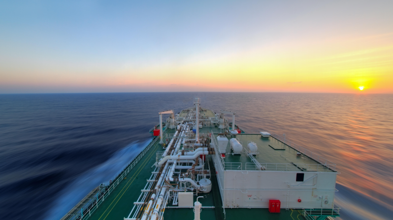 LNG ship in South China Sea