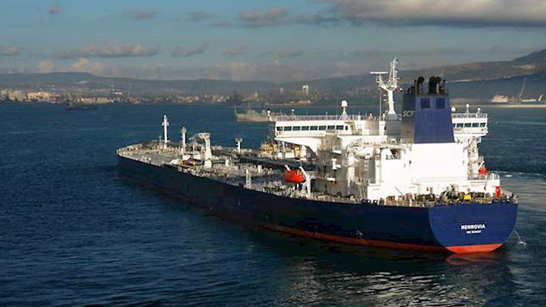 Crude oil tanker SCF Vankor at port