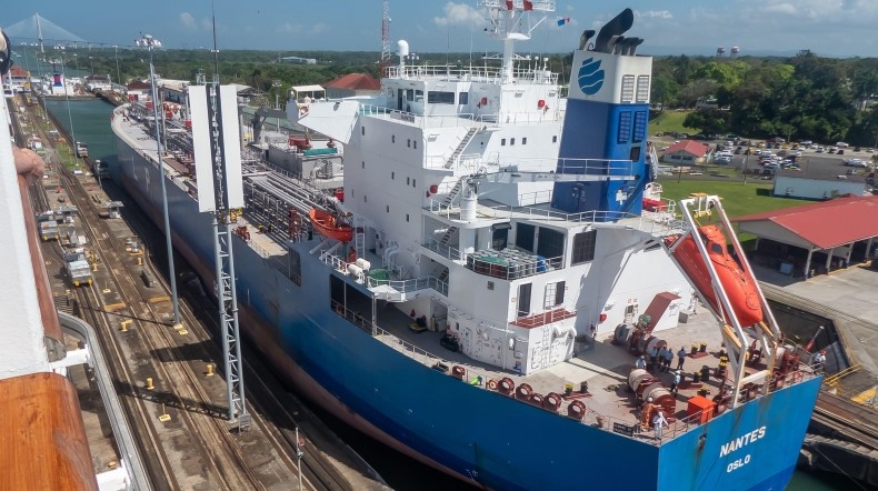 VLGC Nantes in Panama Canal 790x444 credit Rod Jones Alamy Stock Photo