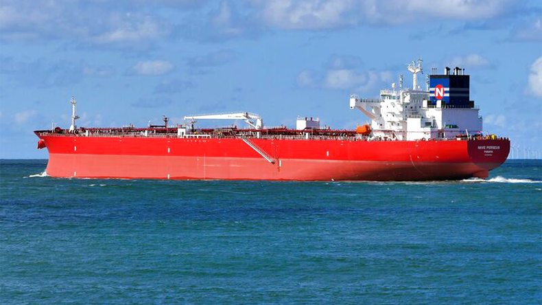 Crude oil tanker Nave Perseus at Rotterdam. 115,000 dwt, IMO 9993896