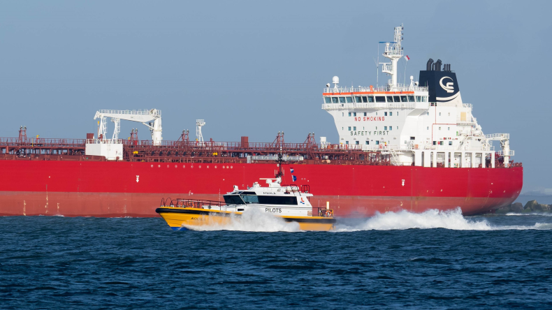 Scorpio tanker in Rotterdam