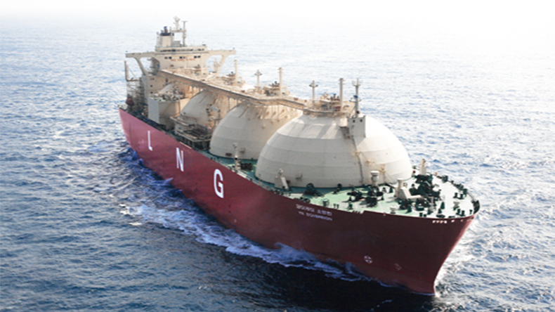 SK Shipping LNG carrier at sea