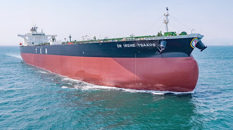Suezmax tanker named after Nikolas Tsakos' mother
