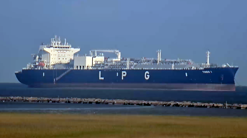 Tinos I sanctioned VLGC off Galveston in the US