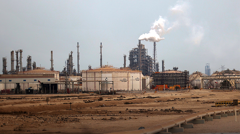 Qatar Energy's operating facilities in Mesaieed Industrial City, south of Doha, Qatar