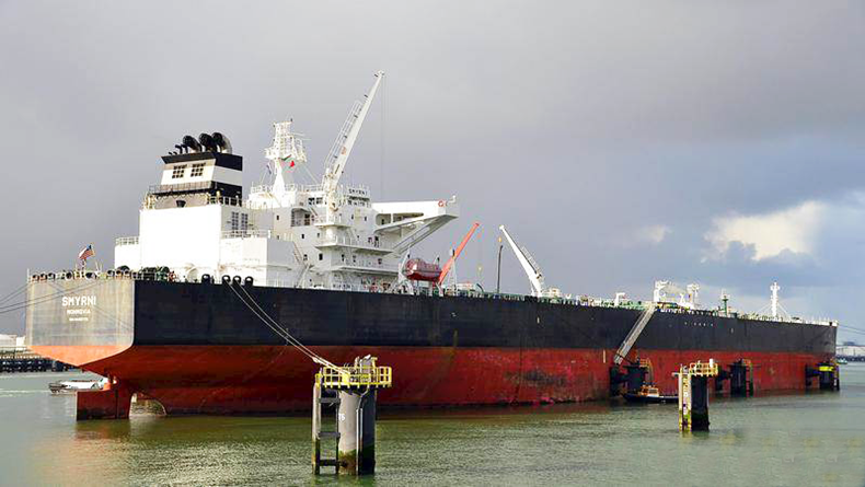 Liberian-flagged, 149,998 dwt Smyrni tanker (IMO: 9493779) 