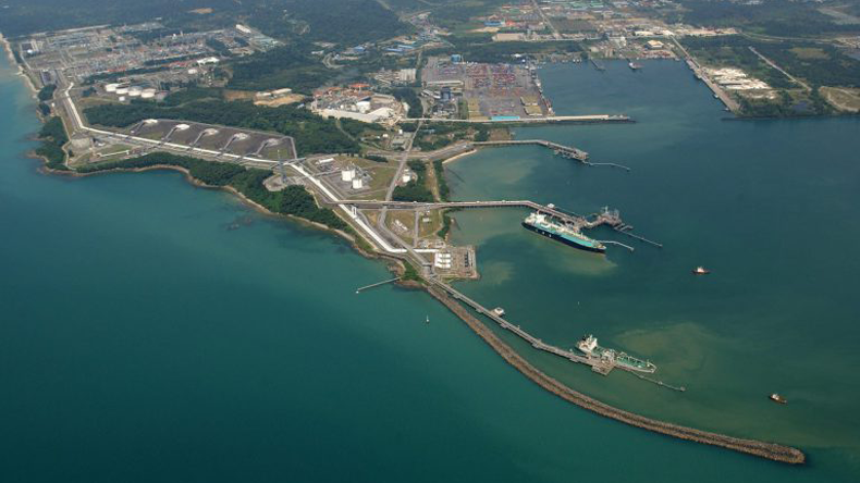 Petronas' LNG complex at Bintulu, norrthern Sarawak