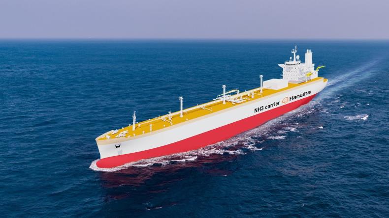 Hanwha Ocean LPG/ammonia carrier. 