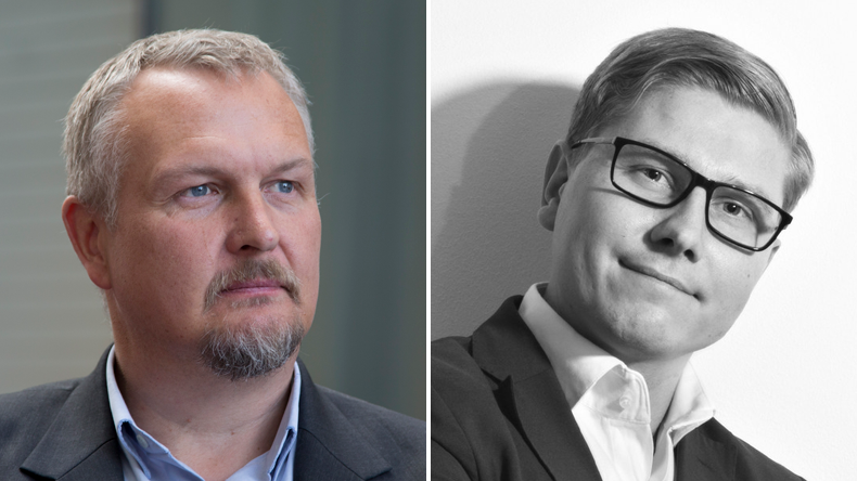 Eero Lehtovaara and Antto Shemeikka, respectively the head of regulatory affairs and VP digital services at ABB Marine & Ports in Finland