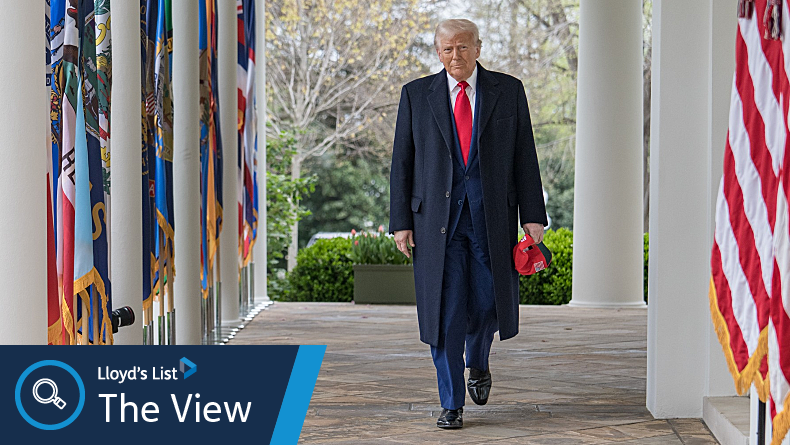 US President Donald Trump at the White House
