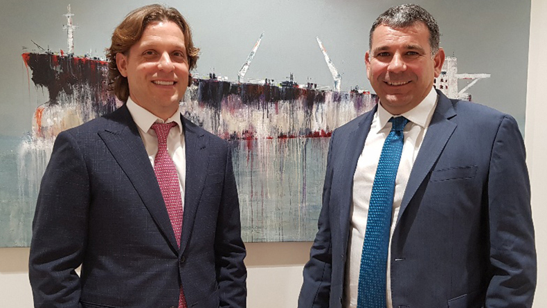Gary Brocklesby, chairman (right) and Nicolas Busch, chief executive, co-founders of Navig8 Group