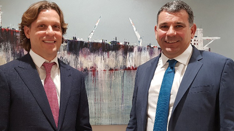 Gary Brocklesby and Nicolas Busch, co-founders, Navig8; Busch is chief executive