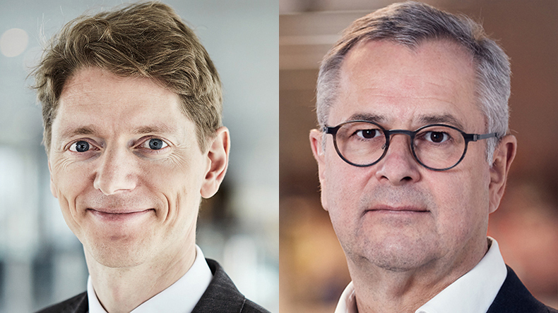 Robert Uggla, left, and Soren Skou, Maersk