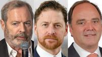 From left: Michael Parker, Citigroup; Paul Taylor, Société Générale; and Stephen Fewster, ING