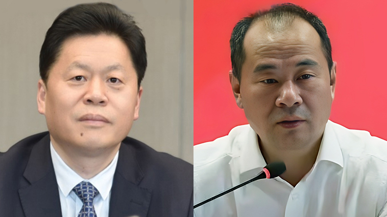 Xu Bin, Bocomm Leasing, left, and Zhang Zhenghua, ICBC Leasing