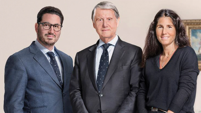 Aponte family, from left: Diego Aponte, group president and chief executive; Gianluigi Aponte, chairman; and Alexa Aponte Vago, chief financial officer, Mediterranean Shipping Co