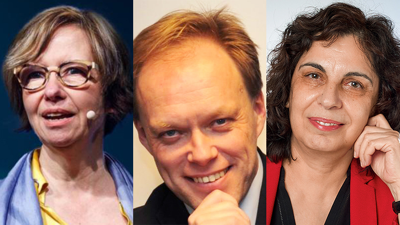 From left: Magda Kopczynska, heads of DG Move, the EU’s transport department; Kurt Vandenberghe, head of DG Clima, the EU’s climate department; Fotini Ioannidou, head of waterborne transport, EC