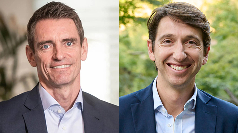 From left: Rasmus Bach Nielsen, global head of fuel decarbonisation, Trafigura (and chairman of the Sea Cargo Charter??) and Andrea Olivi, global head of wet freight, Trafigura