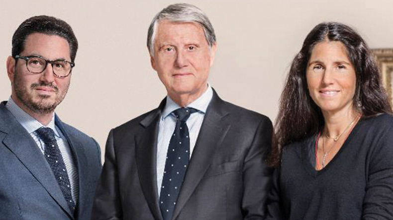 Aponte family, from left: Diego Aponte, Gianluigi Aponte and Alexa Aponte Vago, Mediterranean Shipping Co