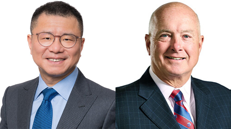 Bing Chen, left, and David Sokol, Seaspan/Atlas Corp