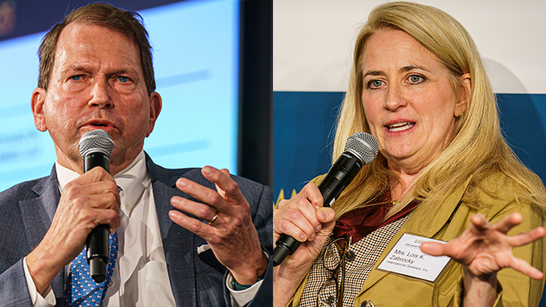 Jeff Pribor, left, and Lois Zabrocky, International Seaways