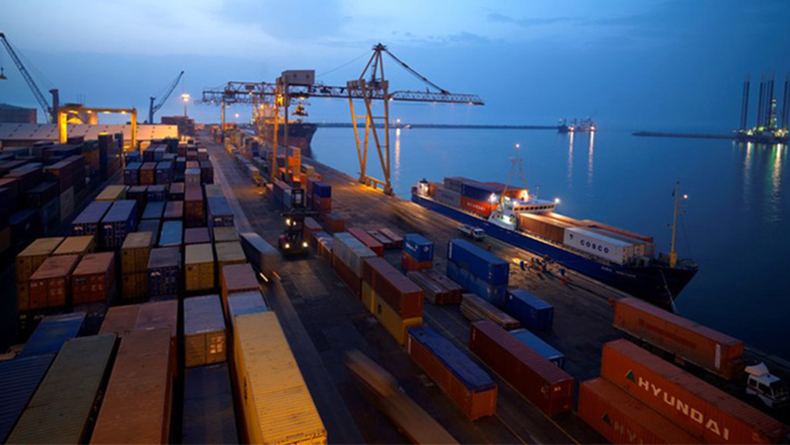 Khor Fakkan port, United Arab Emirates