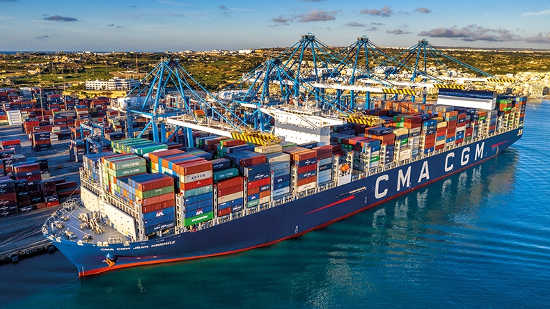 Marsaxlokk: CMA CGM Jean Mermoz 
