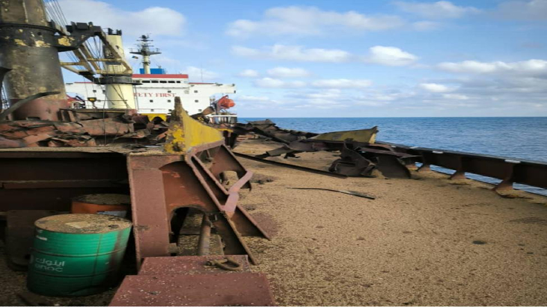 Vessel struck by Russian missile leaving Ukrainian Black Sea ports