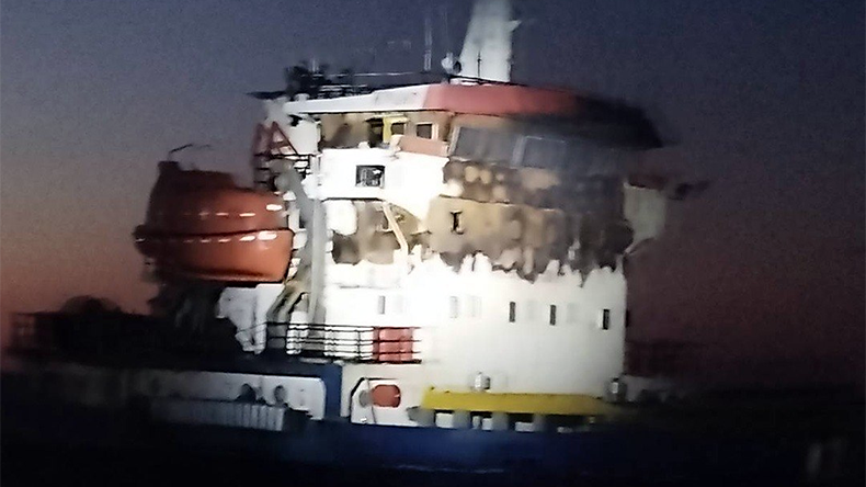 Cargoship ANT hit by Russian drone