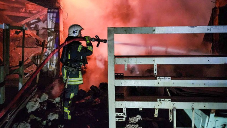 Port infrastructure at Izmail, including warehouses belonging to the Ukrainian Danube Shipping Company, were hit in attacks