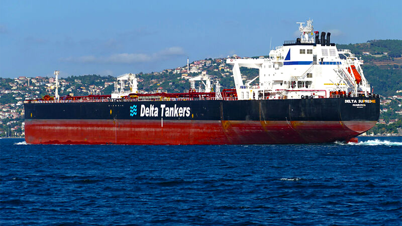 Tanker Delta Supreme at sea