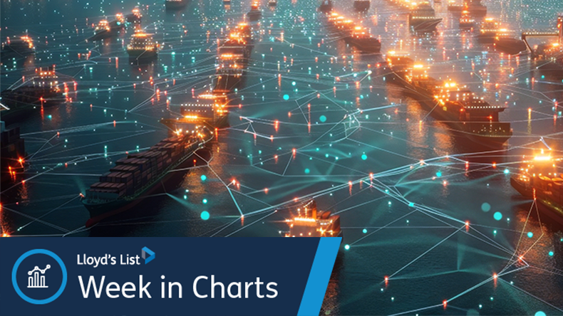 Digital ships with nodes displayed as bright lines