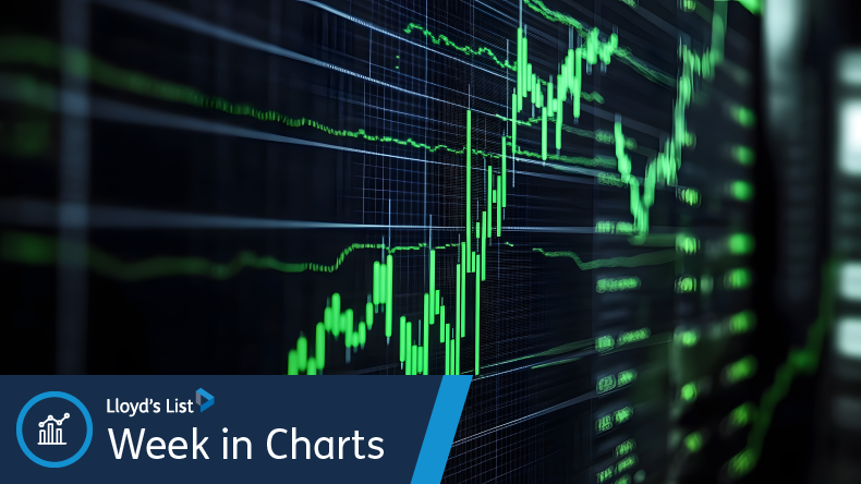 Generic green stock chart