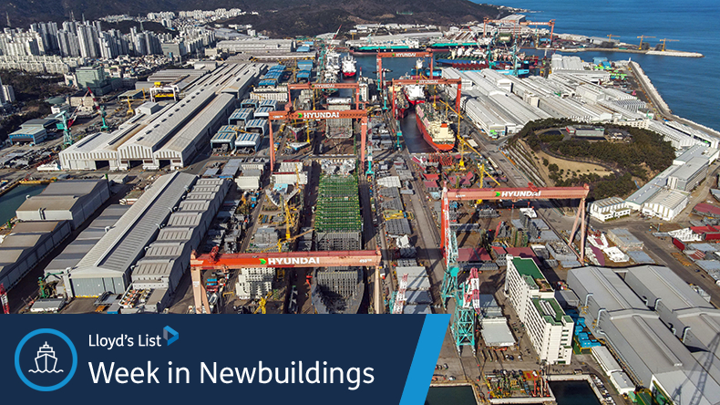 The week in newbuildings: Combined 41 ships ordered across major vessel segments