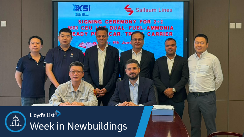 The week in newbuildings: Sallaum Lines adds more vehicle carrier newbuilds in China