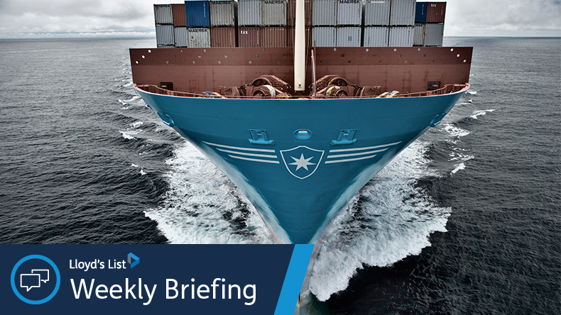 Weekly Briefing 110821 Maersk boxship prow