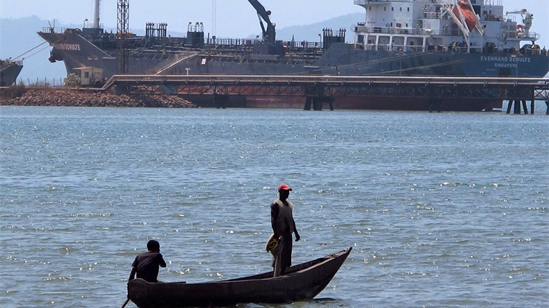 The port of Conakry, Guinea