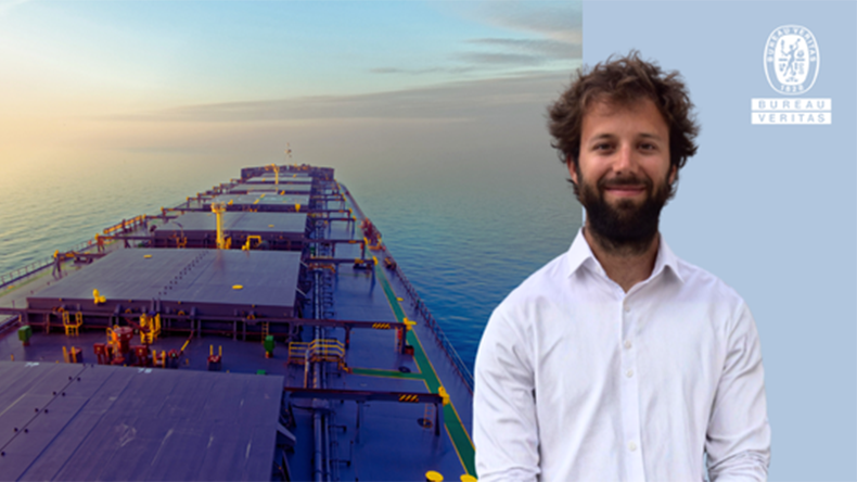 Nicolas Degorce green finance and a dry bulk ship
